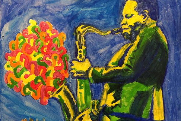 Surrebral Soulful Saxophone Painting