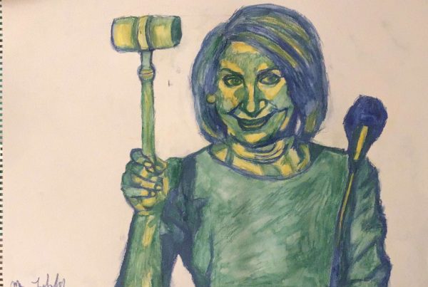 Surrebral Madame Speaker- Nancy Pelosi portrait painting