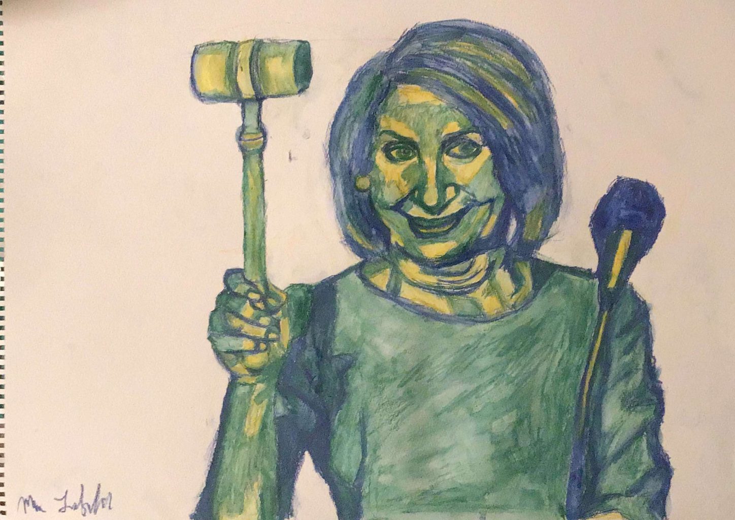 Surrebral Madame Speaker- Nancy Pelosi portrait painting