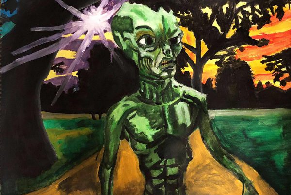 Alien Forest Surrebral painting