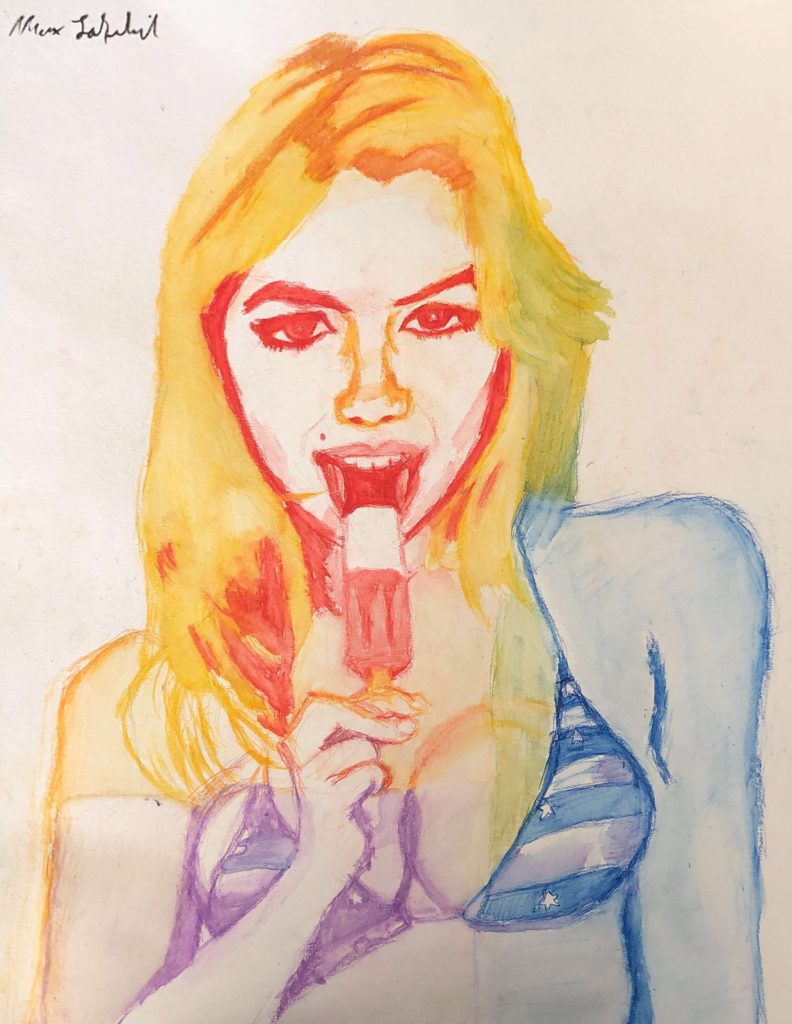 Surrebral United Shades of Kate Kate Upton painting
