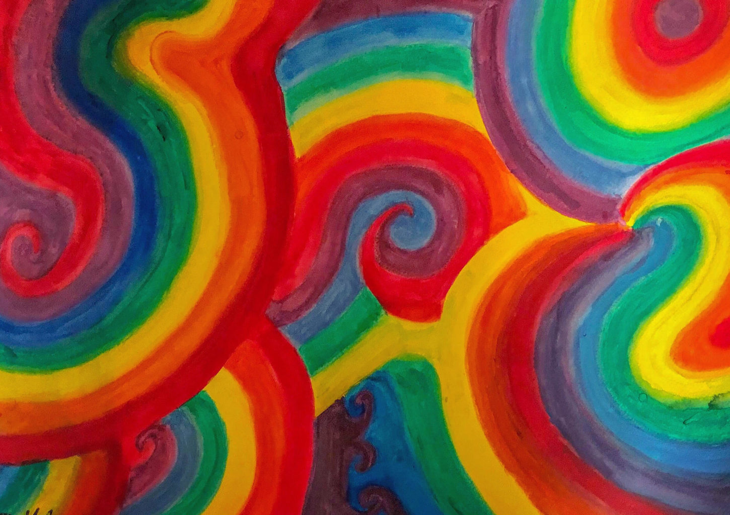 Surrebral Twirling Colors painting