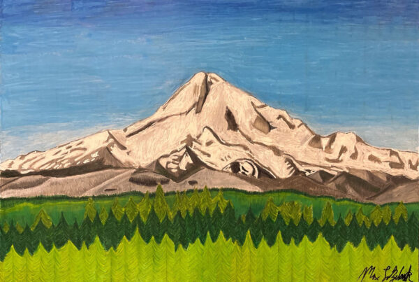 Commissioned Art of Mount Hood in Oregon.